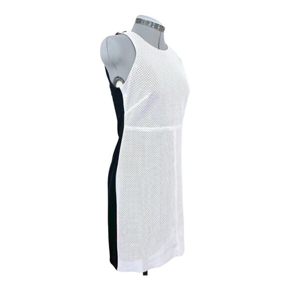 Bailey 44 Faux Leather Work Mixed Media Mini Dress - Picture 1 of 4